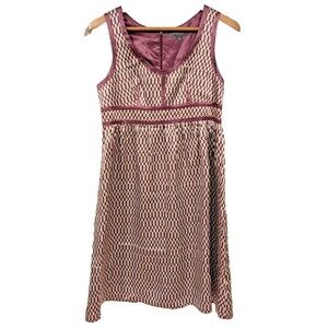 Proenza Schouler Target Jrs 9 100% Silk Dress‎ Purple Polka Dots Empire Waist
